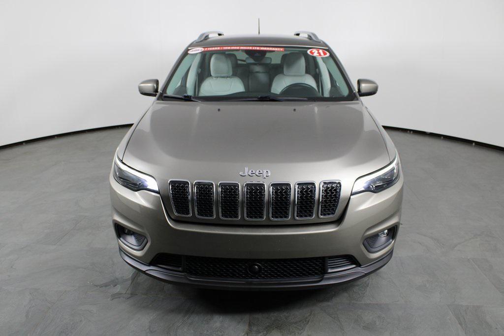 used 2021 Jeep Cherokee car, priced at $17,854