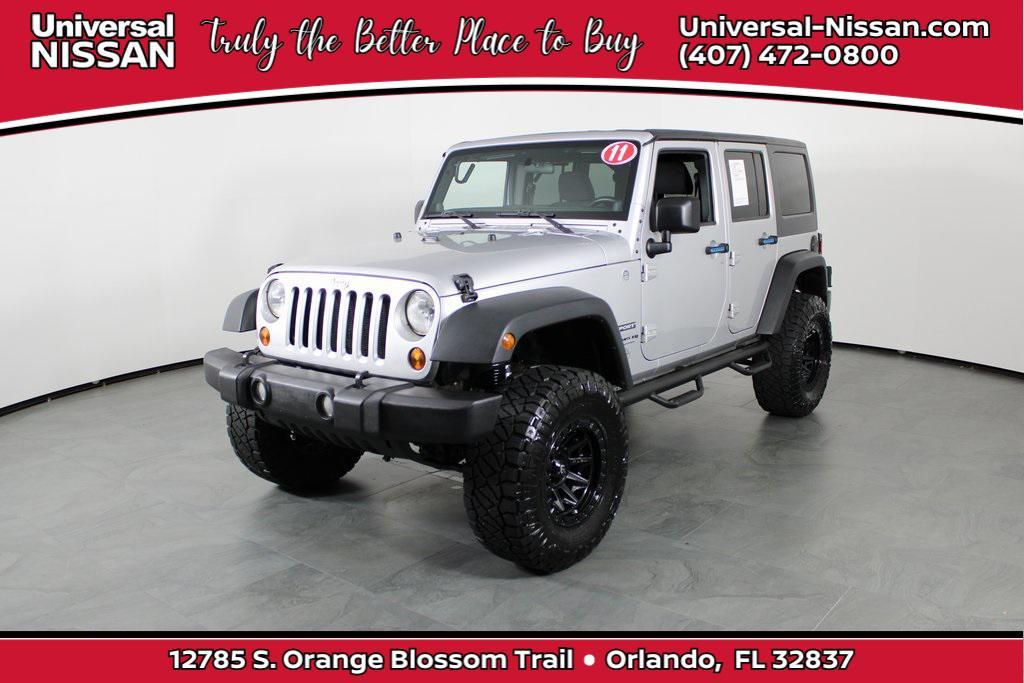 used 2011 Jeep Wrangler Unlimited car, priced at $12,987