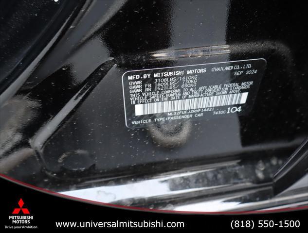 new 2024 Mitsubishi Mirage G4 car, priced at $17,515