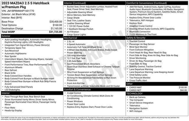 used 2023 Mazda Mazda3 car, priced at $20,995