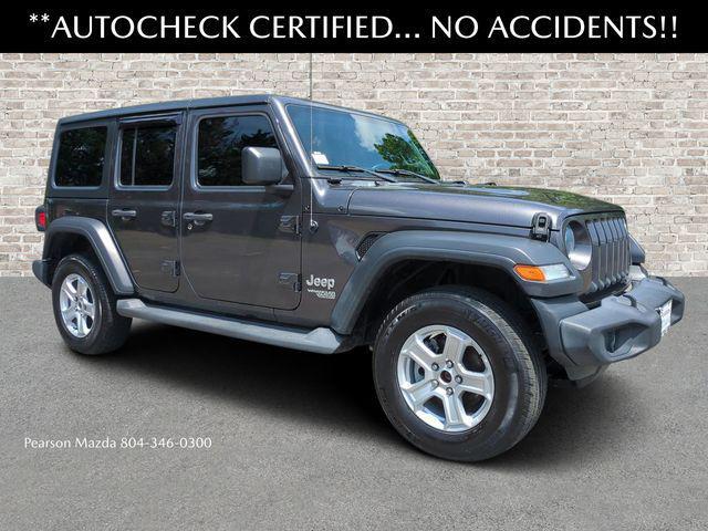 used 2020 Jeep Wrangler Unlimited car, priced at $22,093