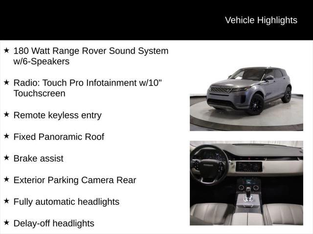 used 2020 Land Rover Range Rover Evoque car, priced at $26,200