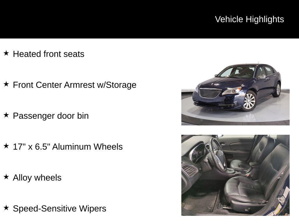 used 2014 Chrysler 200 car, priced at $6,295