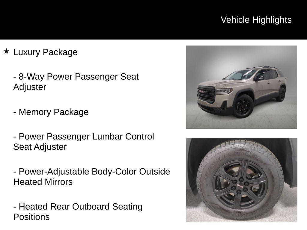 used 2022 GMC Acadia car, priced at $27,250