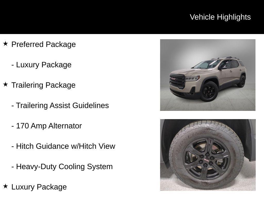 used 2022 GMC Acadia car, priced at $27,250
