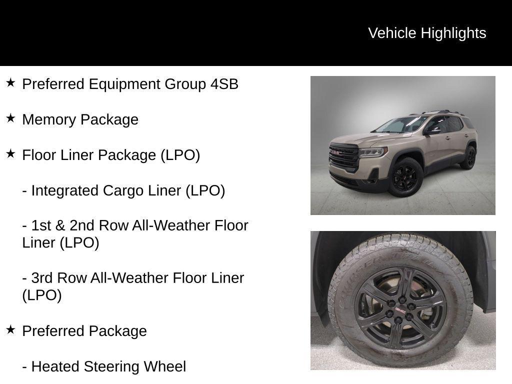 used 2022 GMC Acadia car, priced at $27,250
