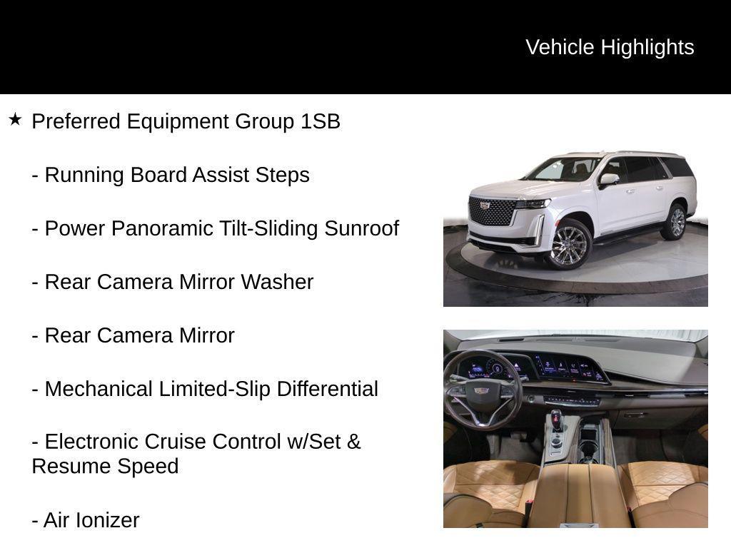 used 2021 Cadillac Escalade ESV car, priced at $66,005