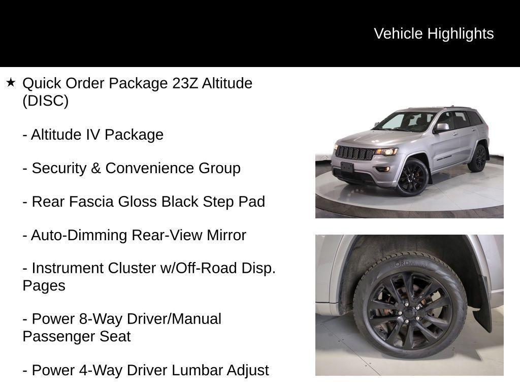 used 2017 Jeep Grand Cherokee car, priced at $12,315
