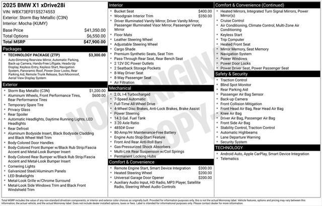 used 2025 BMW X1 car, priced at $44,595
