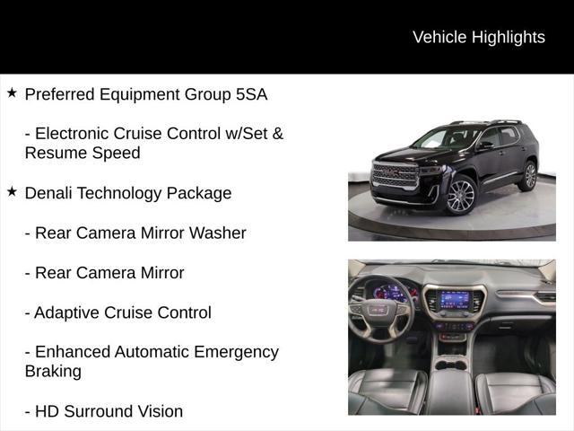 used 2022 GMC Acadia car, priced at $34,195