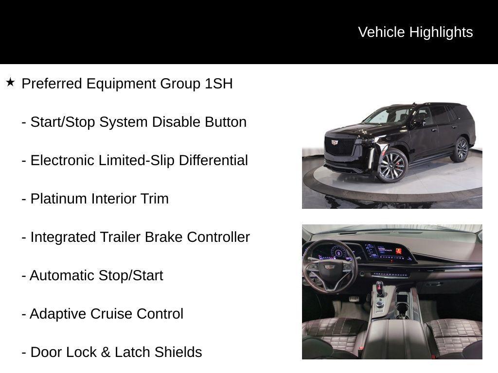 used 2022 Cadillac Escalade car, priced at $74,250
