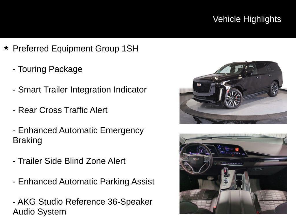 used 2022 Cadillac Escalade car, priced at $74,250