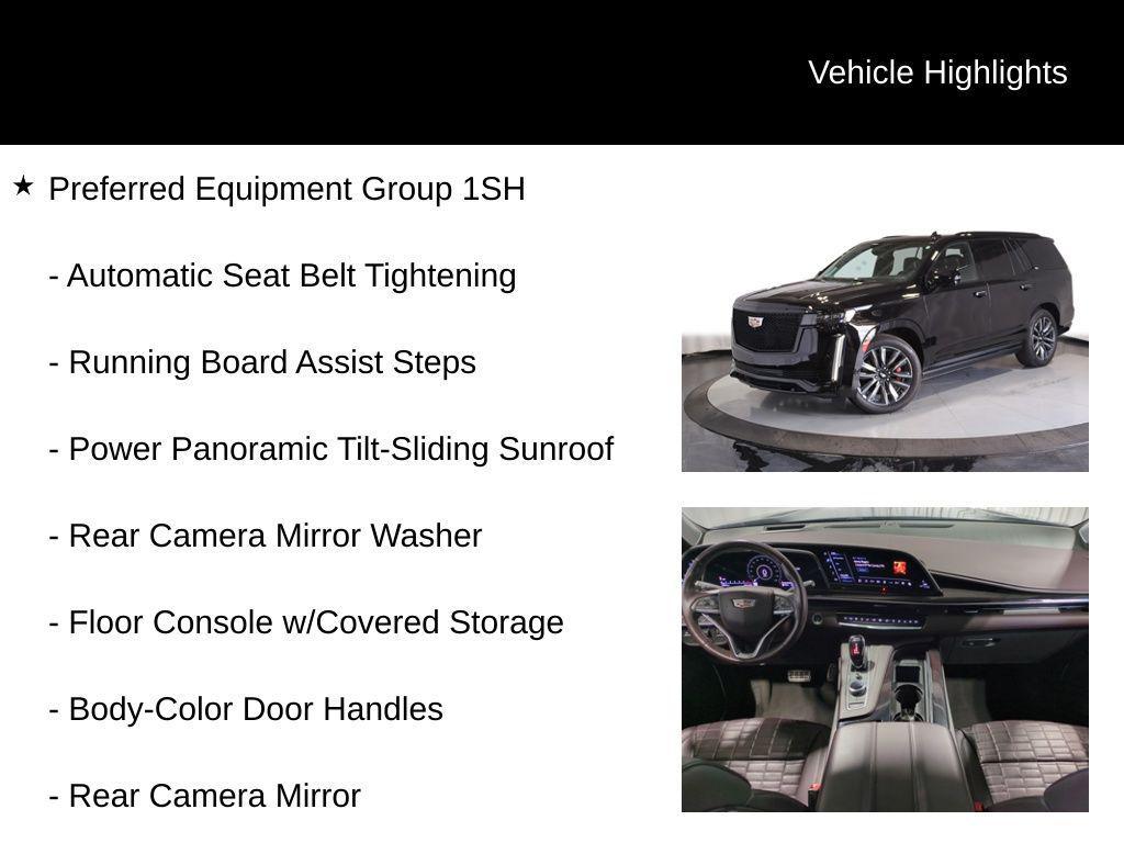 used 2022 Cadillac Escalade car, priced at $74,250
