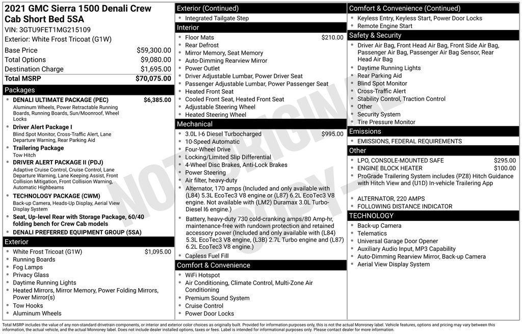 used 2021 GMC Sierra 1500 car, priced at $34,850