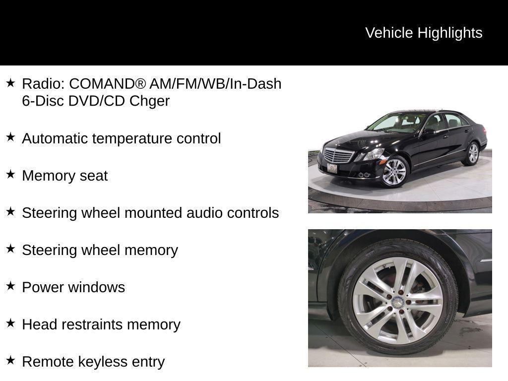 used 2011 Mercedes-Benz E-Class car, priced at $6,750