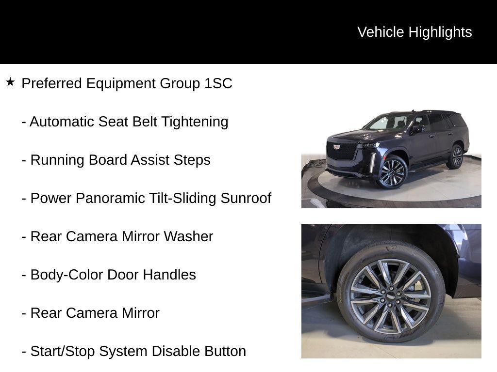 used 2022 Cadillac Escalade car, priced at $71,040