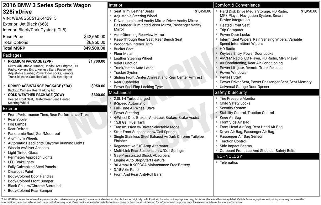 used 2016 BMW 328 car, priced at $17,500