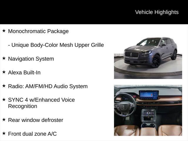 used 2022 Lincoln Nautilus car, priced at $34,000
