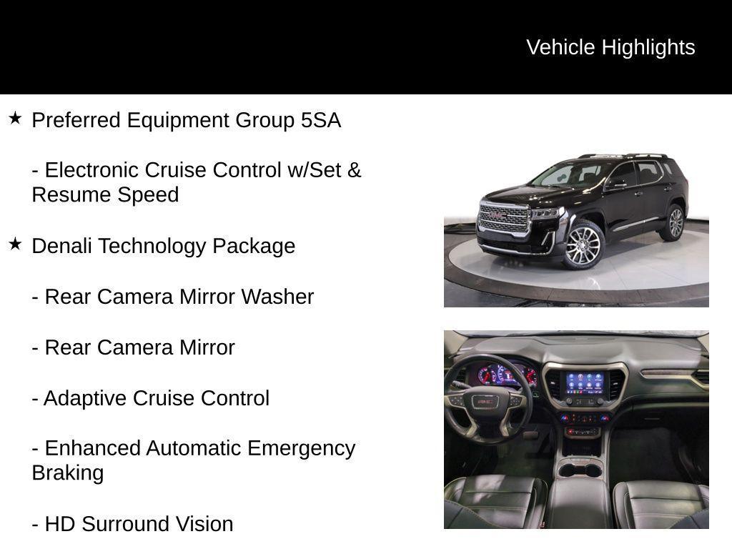 used 2022 GMC Acadia car, priced at $32,245