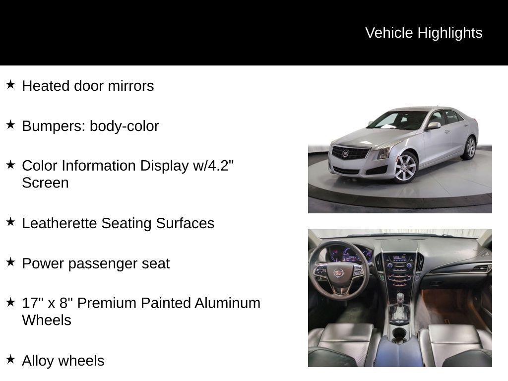 used 2013 Cadillac ATS car, priced at $7,150