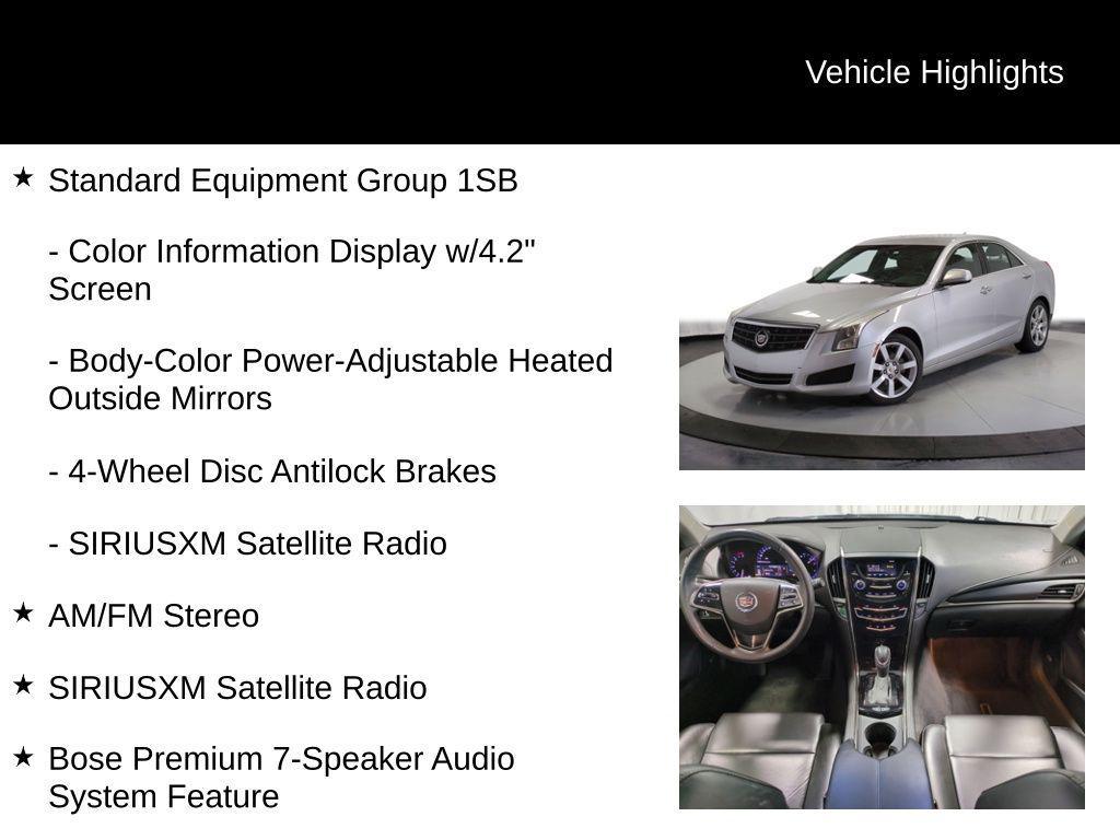 used 2013 Cadillac ATS car, priced at $7,150