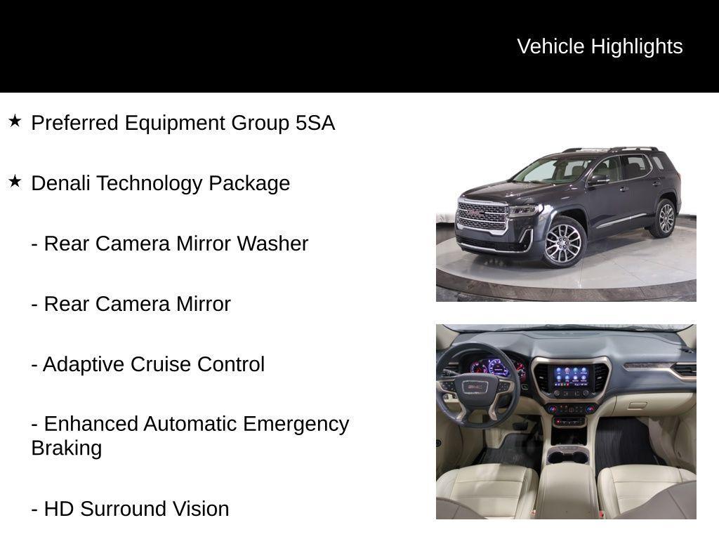 used 2023 GMC Acadia car, priced at $32,325