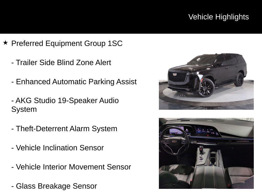 used 2021 Cadillac Escalade car, priced at $51,500