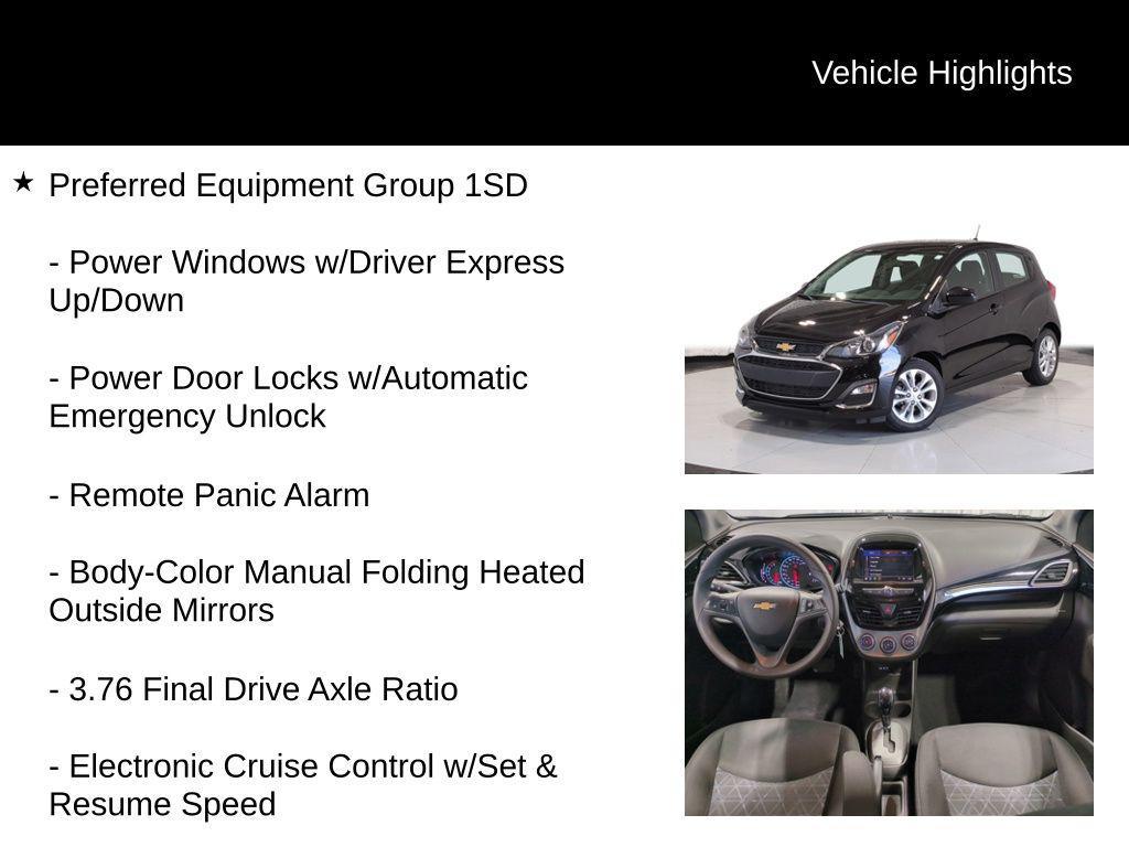 used 2020 Chevrolet Spark car, priced at $12,500