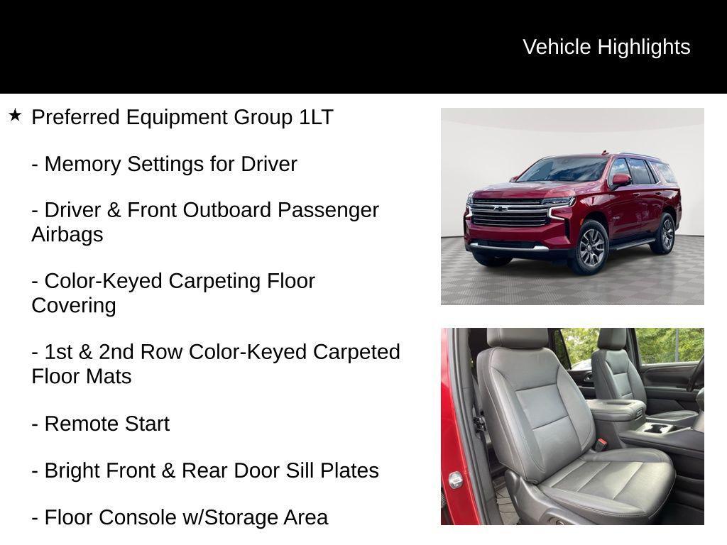 used 2022 Chevrolet Tahoe car, priced at $46,085