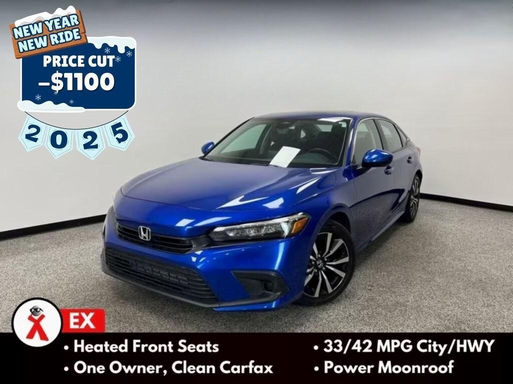 used 2022 Honda Civic car, priced at $24,300