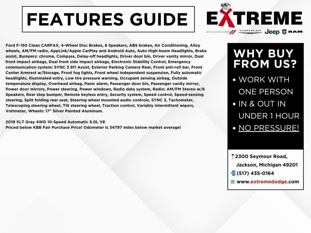 used 2019 Ford F-150 car, priced at $26,900