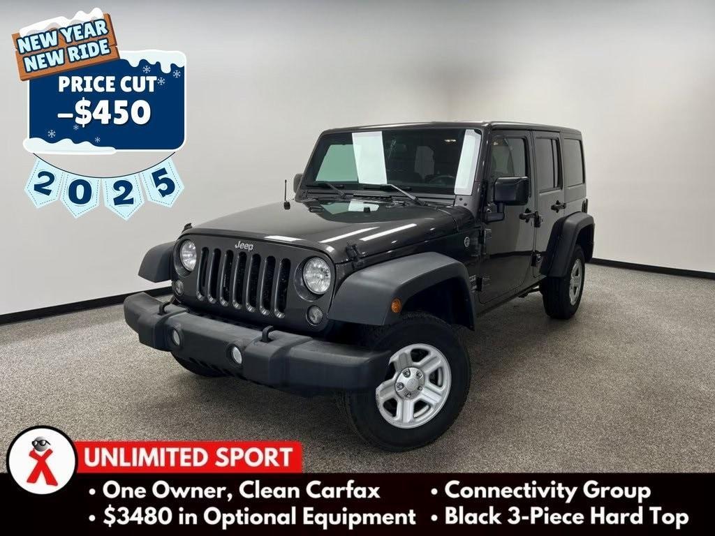 used 2017 Jeep Wrangler Unlimited car, priced at $11,950