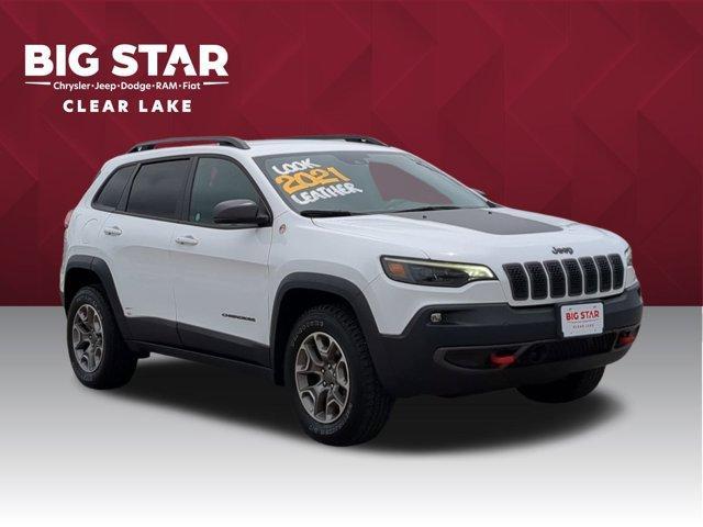 used 2021 Jeep Cherokee car, priced at $23,372