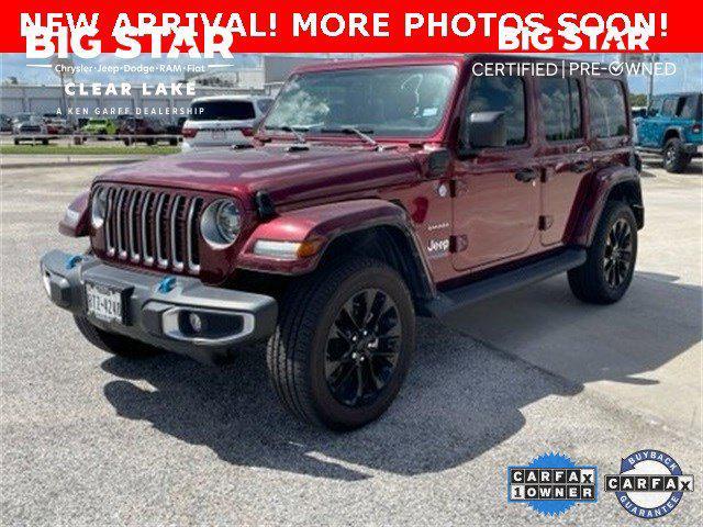 used 2022 Jeep Wrangler Unlimited 4xe car, priced at $32,499