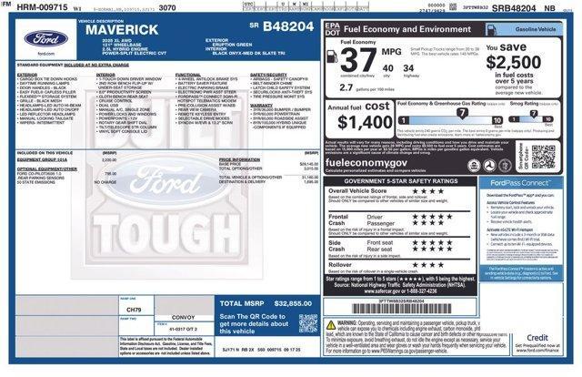 new 2025 Ford Maverick car, priced at $32,139