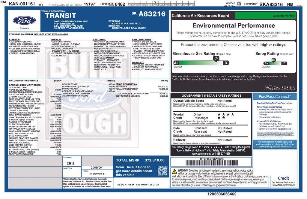 new 2025 Ford Transit-350 car, priced at $68,866