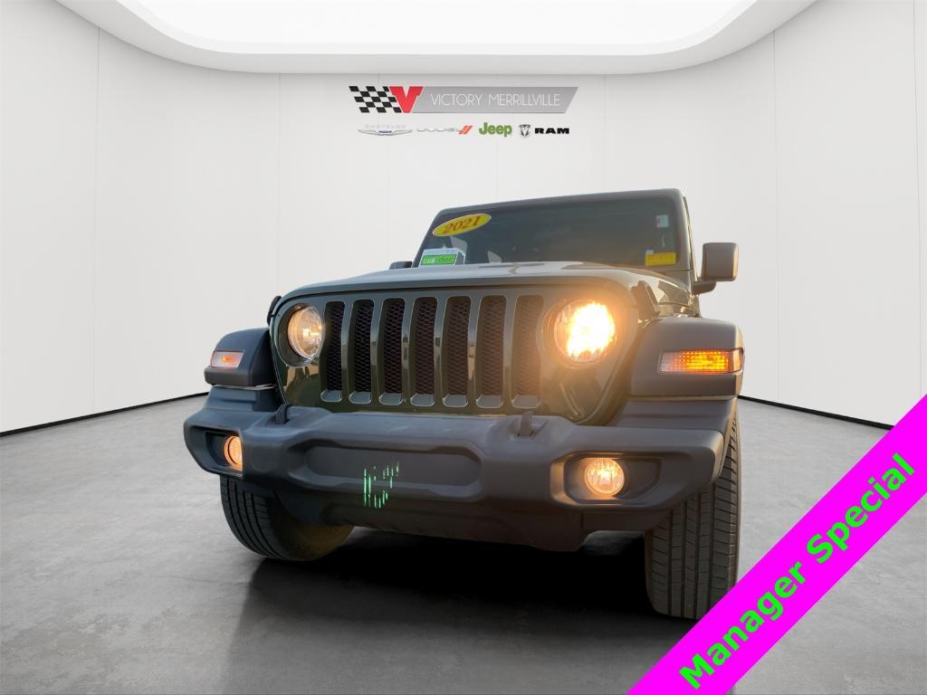 used 2021 Jeep Wrangler Unlimited car, priced at $22,193