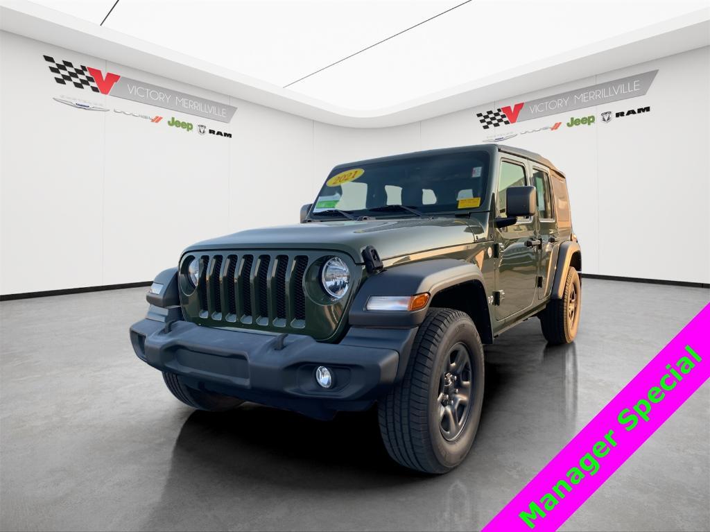used 2021 Jeep Wrangler Unlimited car, priced at $22,193