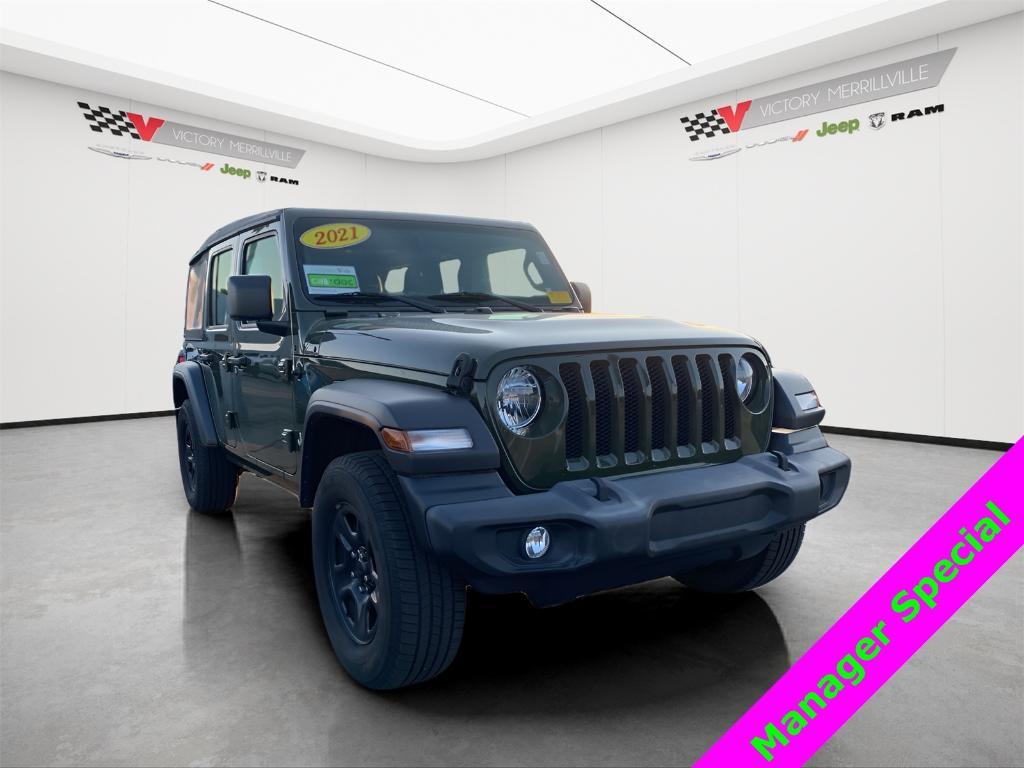used 2021 Jeep Wrangler Unlimited car, priced at $22,193