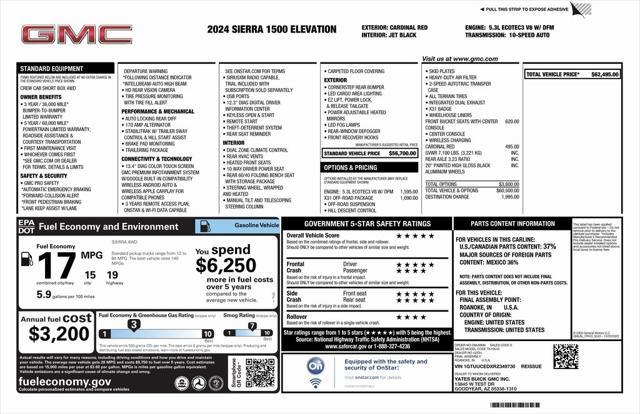 used 2024 GMC Sierra 1500 car, priced at $51,973