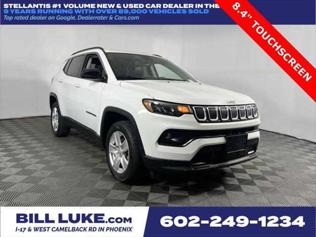 used 2022 Jeep Compass car, priced at $18,673