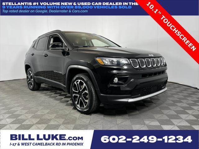 used 2022 Jeep Compass car, priced at $22,373