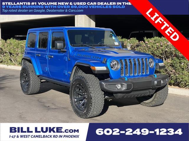 used 2022 Jeep Wrangler Unlimited 4xe car, priced at $40,573