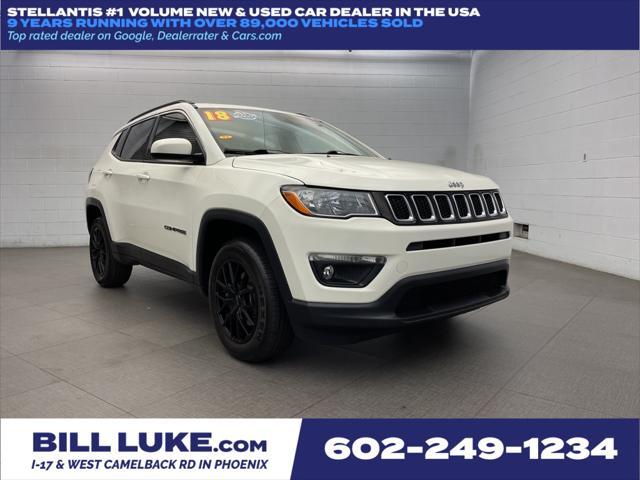 used 2018 Jeep Compass car, priced at $19,373