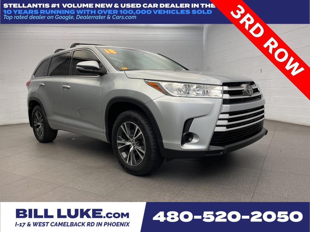used 2018 Toyota Highlander car, priced at $19,573