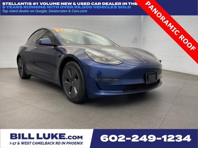 used 2021 Tesla Model 3 car, priced at $22,573