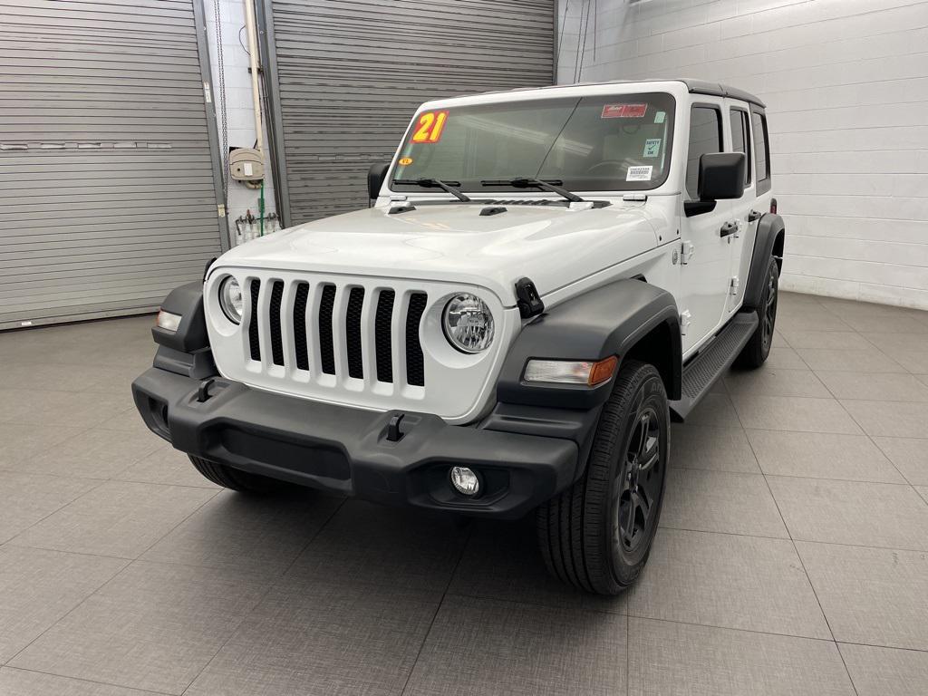 used 2021 Jeep Wrangler Unlimited car, priced at $25,573
