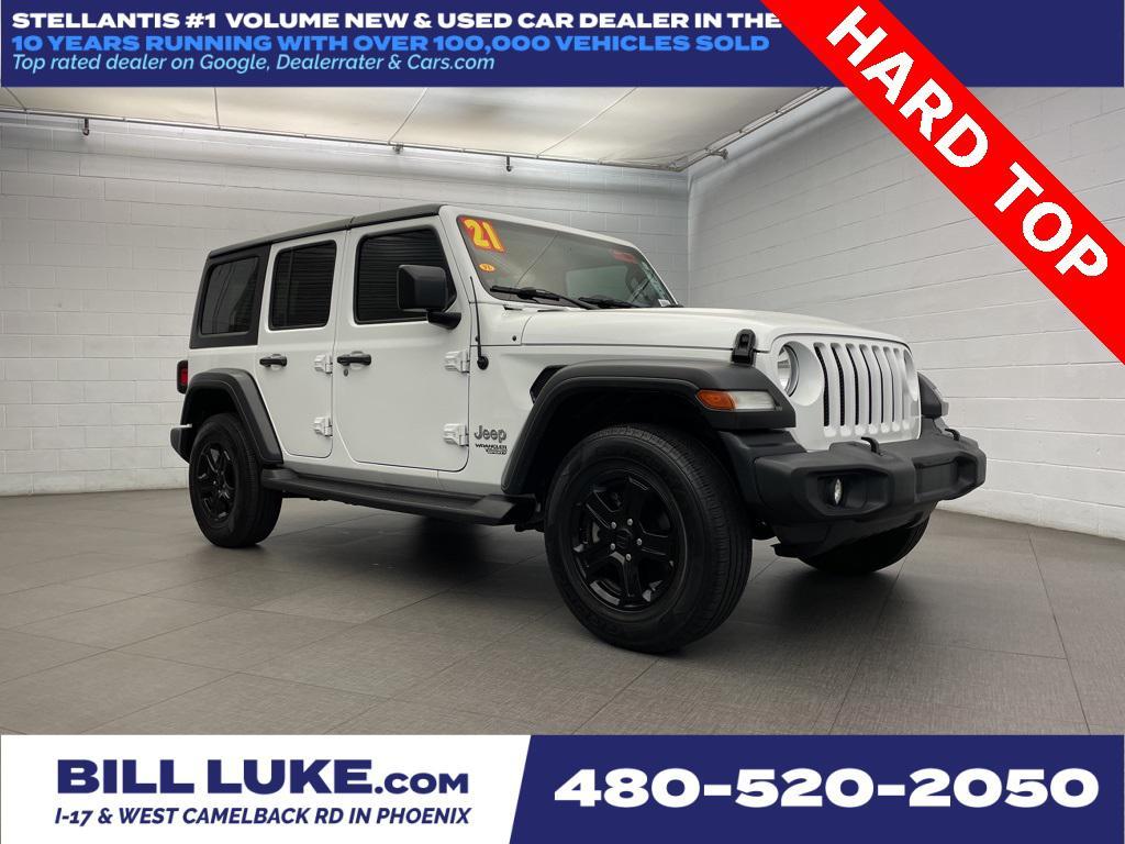 used 2021 Jeep Wrangler Unlimited car, priced at $25,573