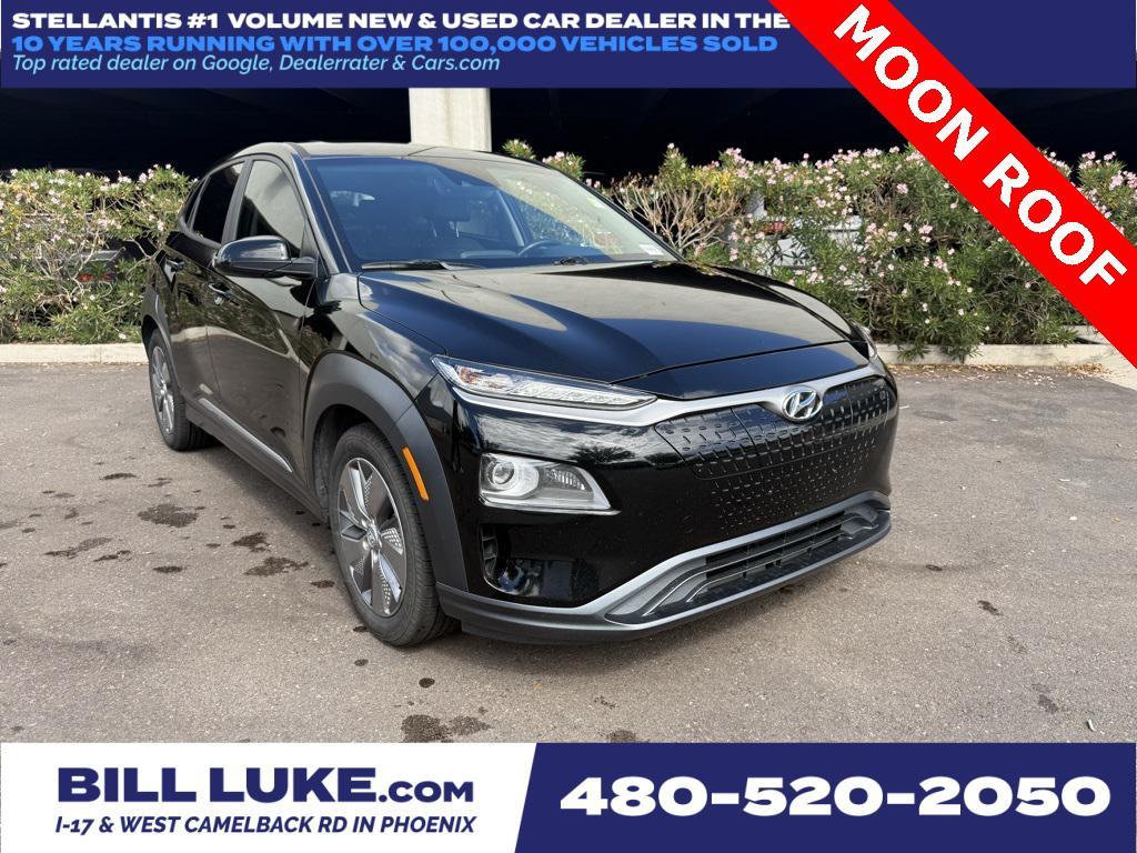 used 2021 Hyundai Kona EV car, priced at $15,673