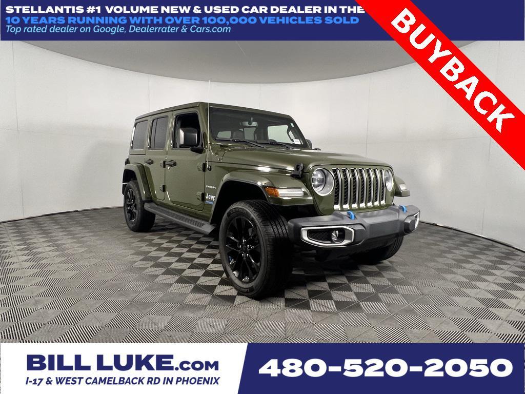used 2022 Jeep Wrangler Unlimited 4xe car, priced at $26,975